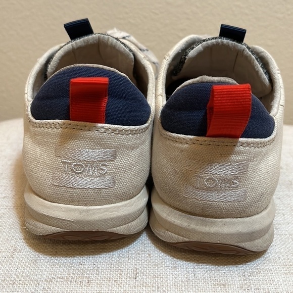 TOMS Casual Canvas Lace Up Sneakers Size 8 - Picture 4 of 10